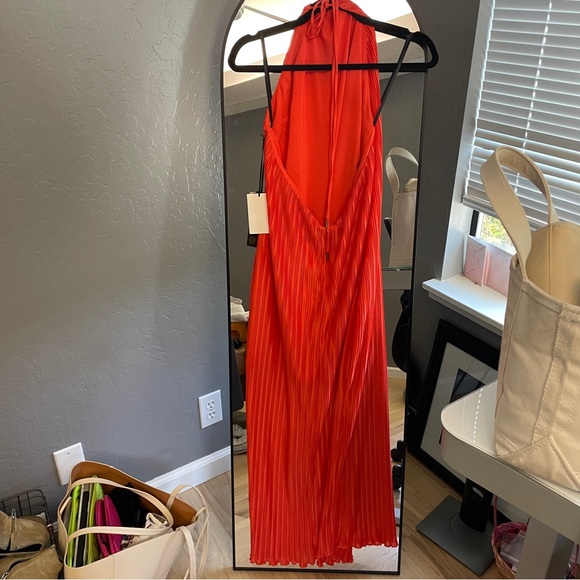 House of Harlow 1960 Orange Halter Dress - Picture 6 of 6